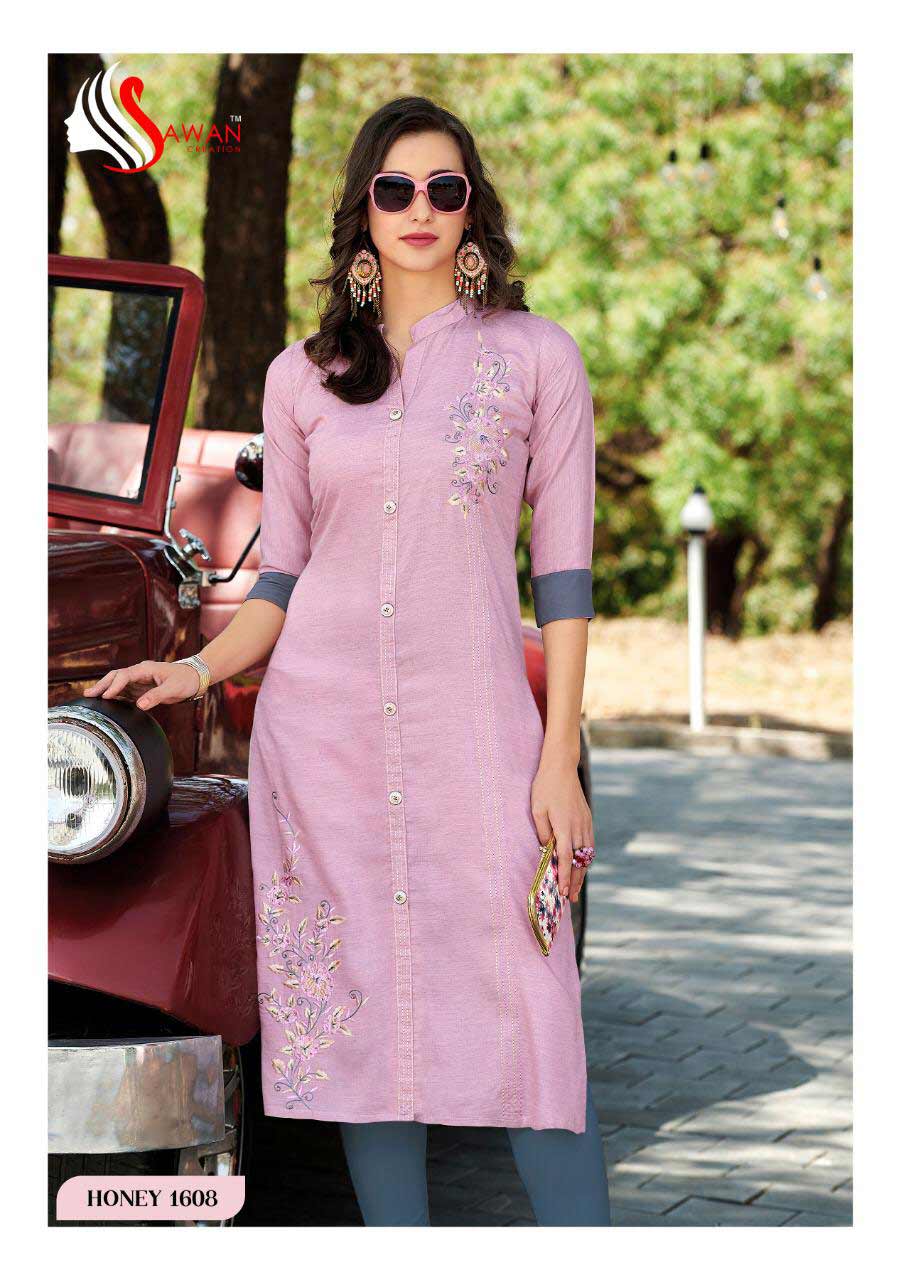 Honey Vol-16 Rayon Stripe Kurti Set Honey Vol-16 Rayon Stripe Kurti Set